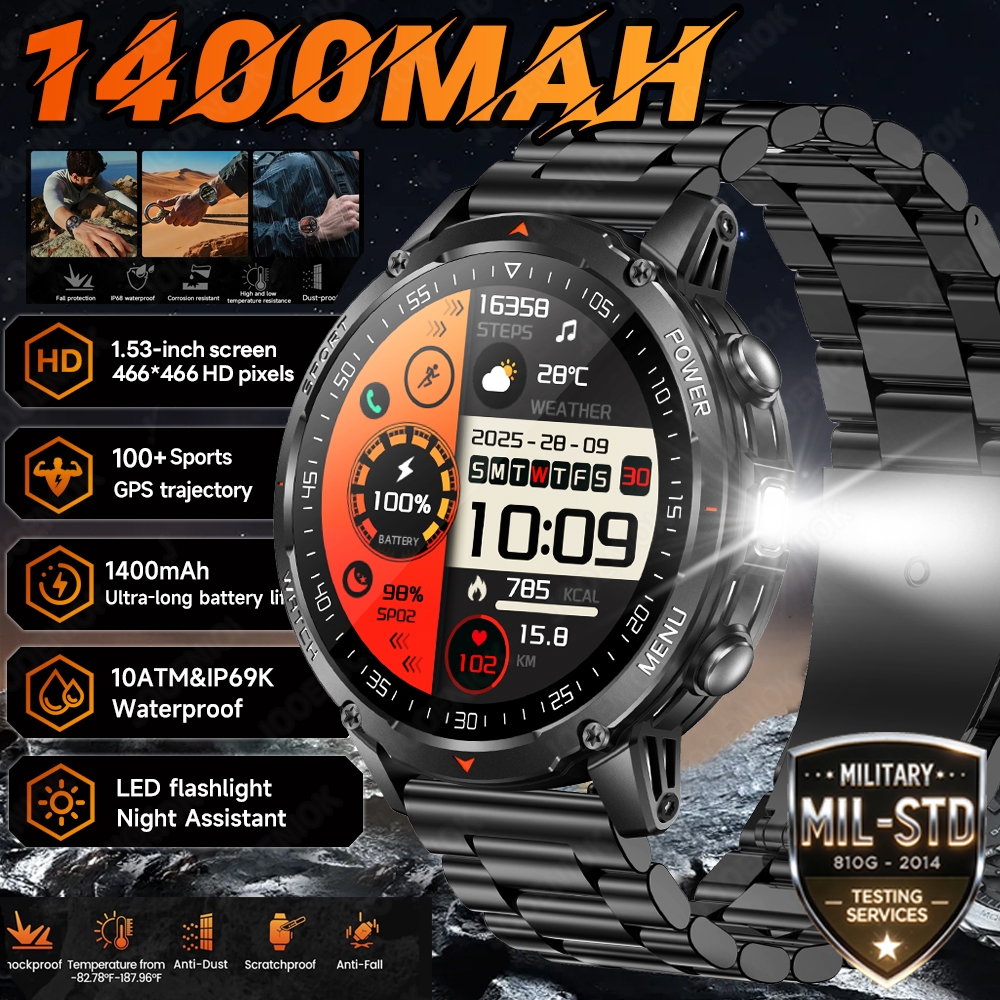 Gps Running Watch - 2026New 1400mAh T-Rex 3 Smart Watch