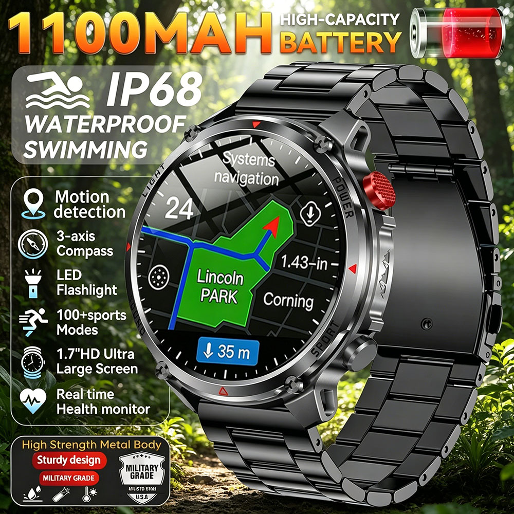 Gps Running Watch - 2026 New T-Rex3 Ultra 1100mAh Battery