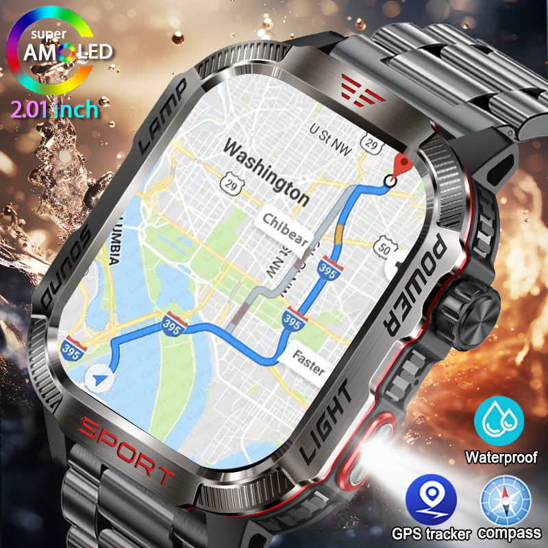 Gps Running Watch - New Military GPS Smart Watch Men