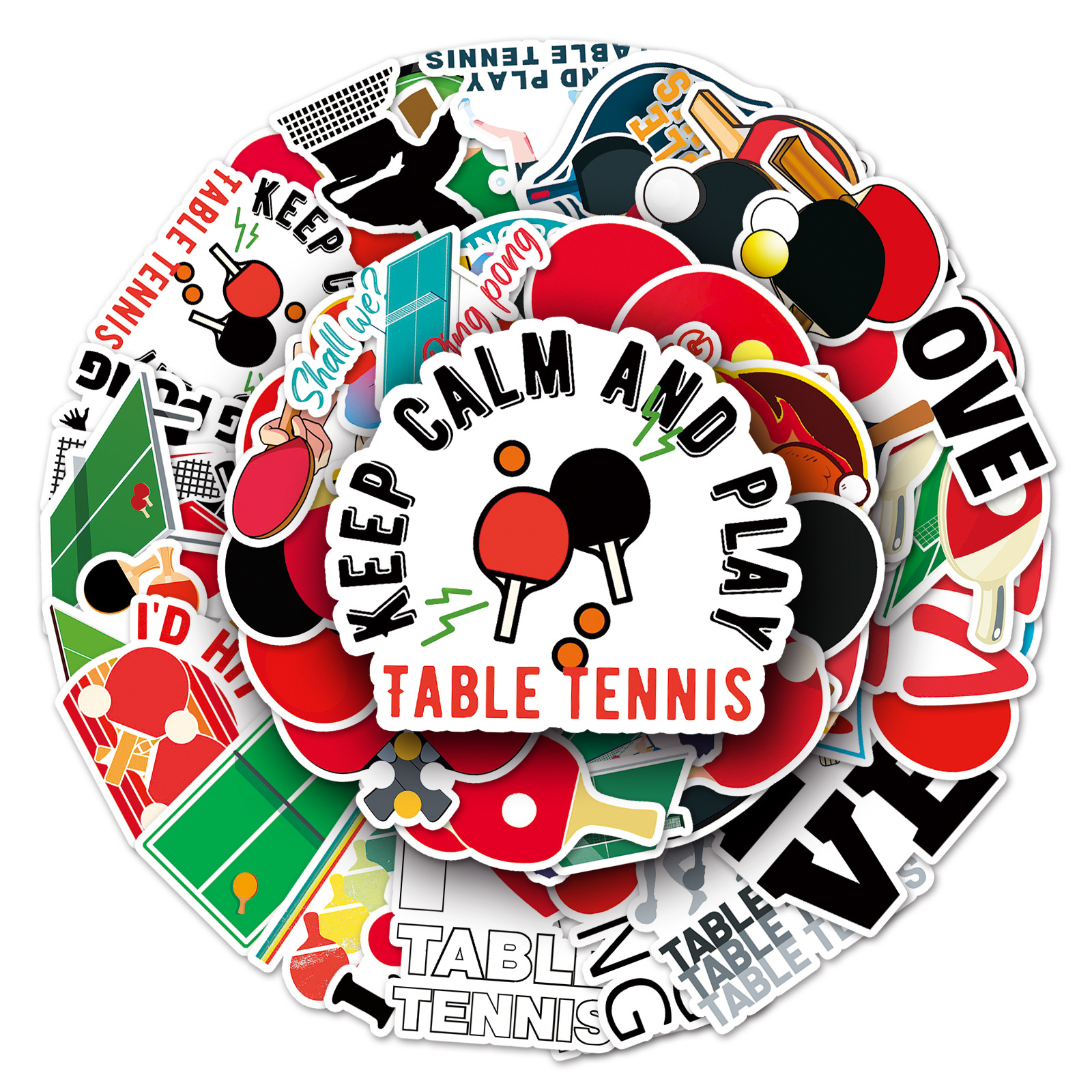 Blister Plaster Sport - 10/50PCS Table Tennis Graffiti Personalized Sports