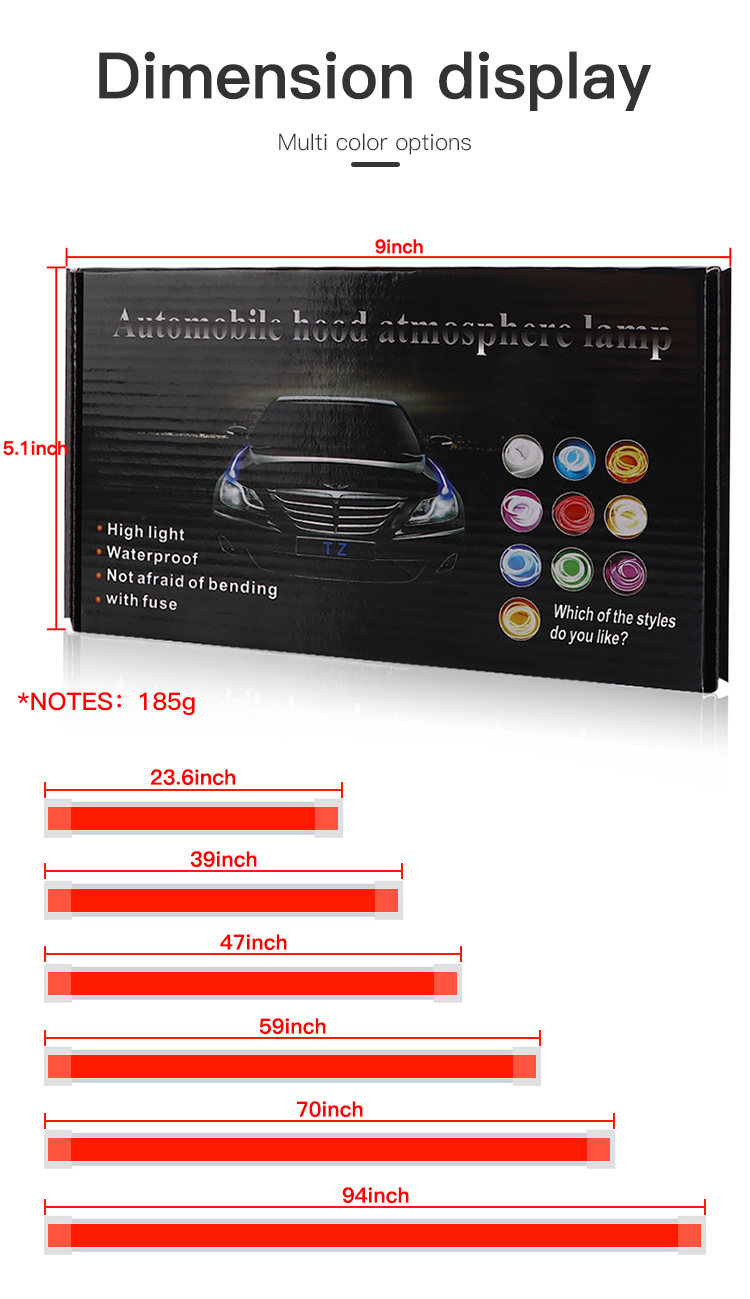 12V White Car Hood Light Strip - Running Headlamp Led recensione e prezzo