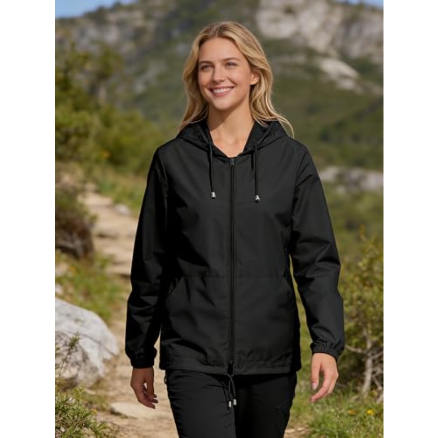 Womens Rain Jacket Lightweight - Running Gear Rain recensione e prezzo