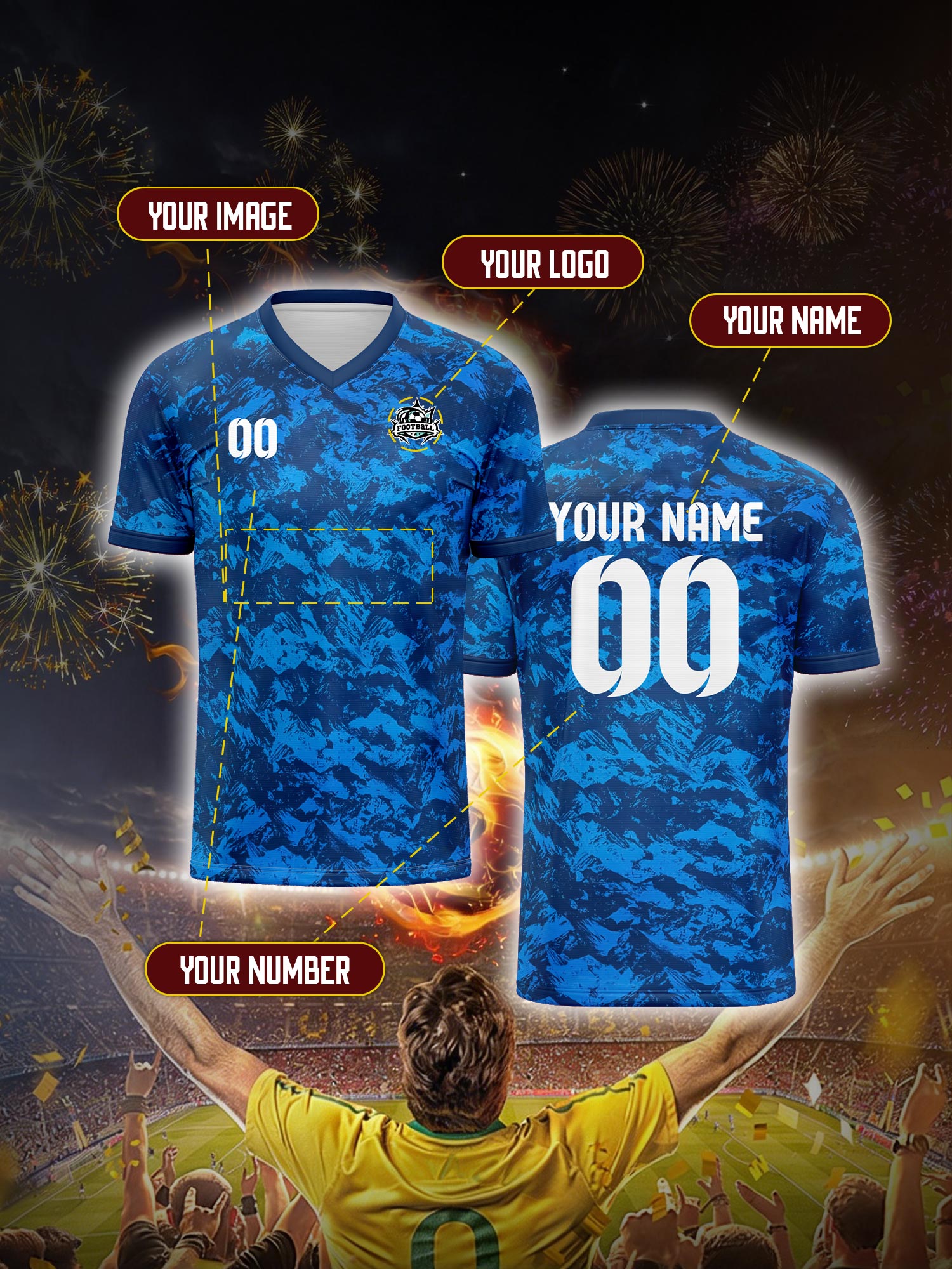 Custom Soccer Jersey With Cust - Running Gear For Men recensione e prezzo