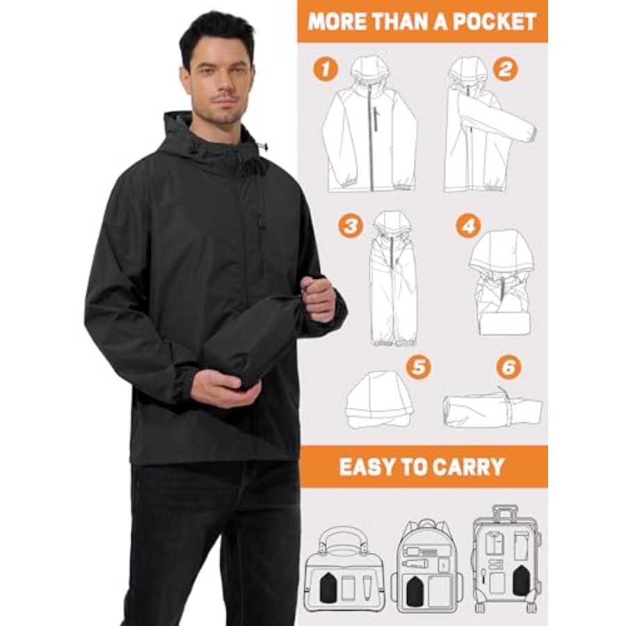 UIQUR Men's Cycling Jacket Rai - Running Gear Rain recensione e prezzo