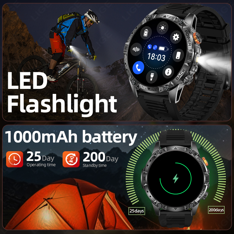 LIGE New Military For T-Rex 3  - Gps Running Watch recensione e prezzo