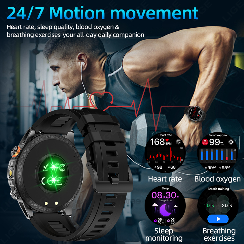 LIGE New Military For T-Rex 3  - Gps Running Watch recensione e prezzo