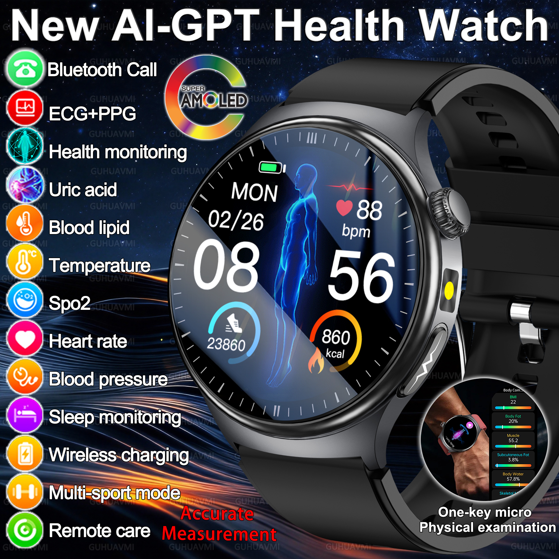 2026 New Accurate Diagnosis Sm - Gps Running Watch recensione e prezzo