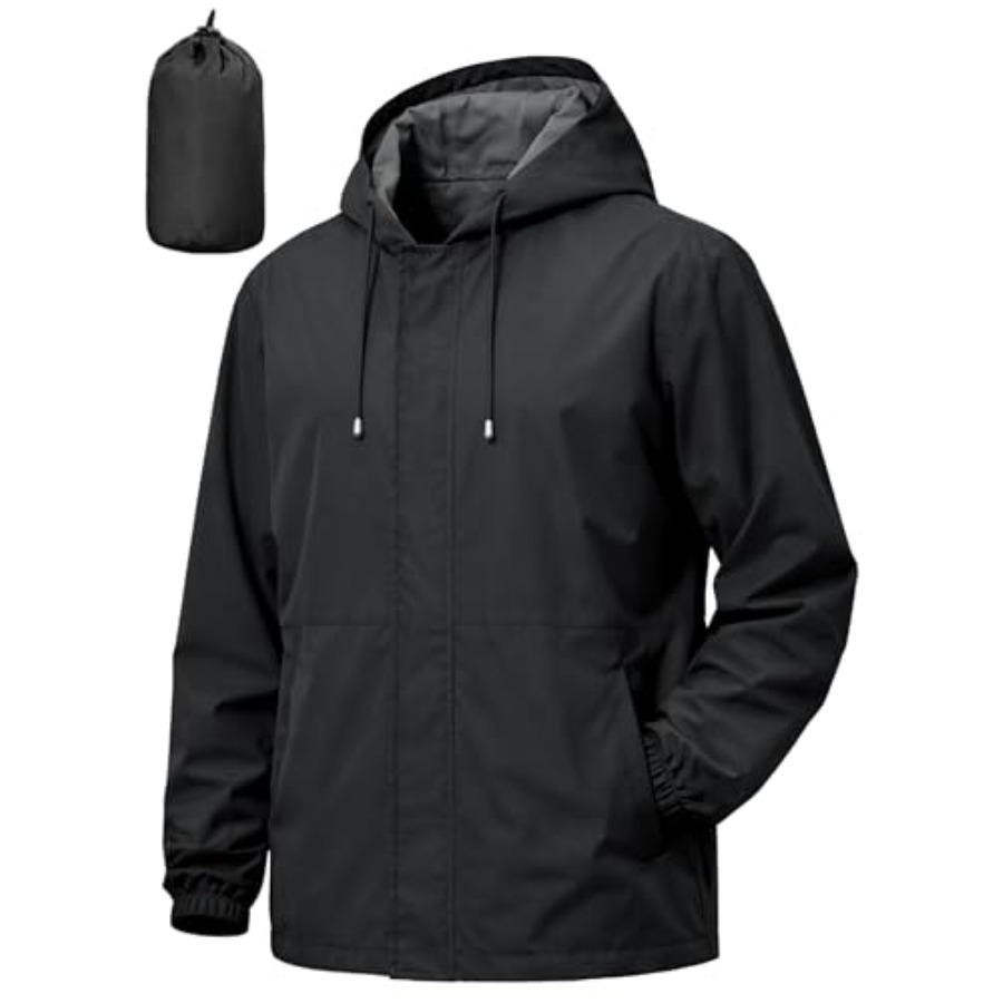 UIQUR Men's Rain Jacket Waterp - Running Gear Rain recensione e prezzo