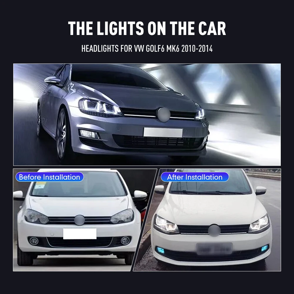 2PCs Car Styling Head Lamp for - Running Headlamp Led recensione e prezzo