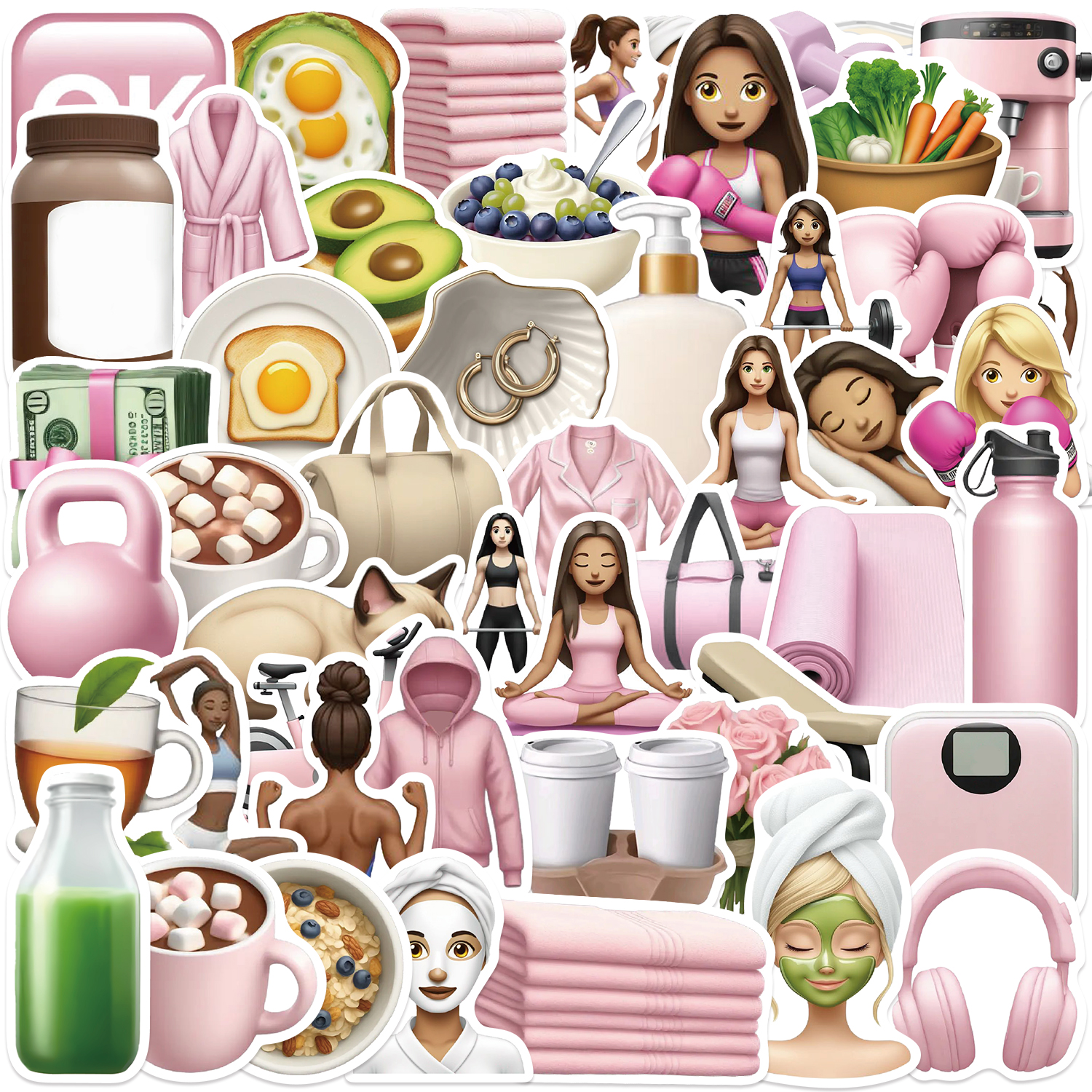 50PCS Cool GYM Girl Stickers S - Blister Plaster Sport recensione e prezzo