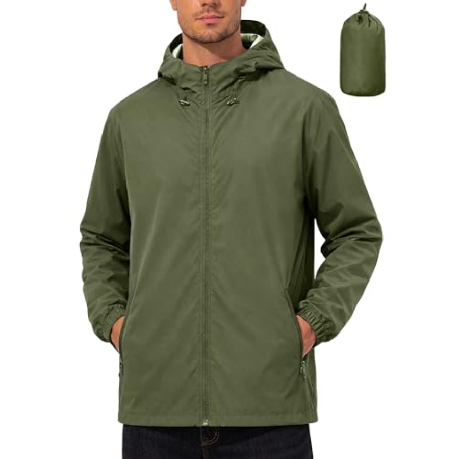UIQUR Mens Rain Jacket Lightwe - Running Gear Rain recensione e prezzo