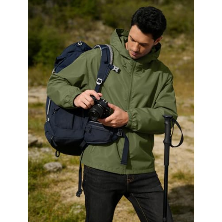 UIQUR Mens Rain Jacket Lightwe - Running Gear Rain recensione e prezzo