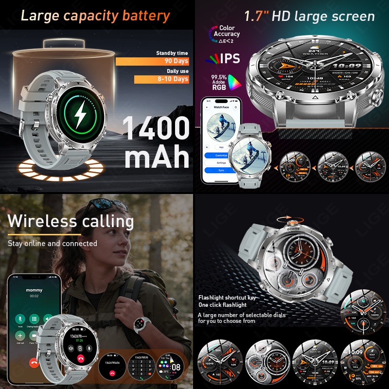 LIGE New Outdoor Ultra Durable - Gps Running Watch recensione e prezzo