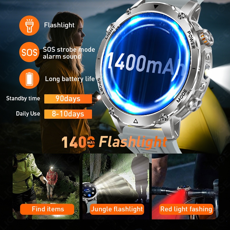 LIGE New Outdoor Ultra Durable - Gps Running Watch recensione e prezzo