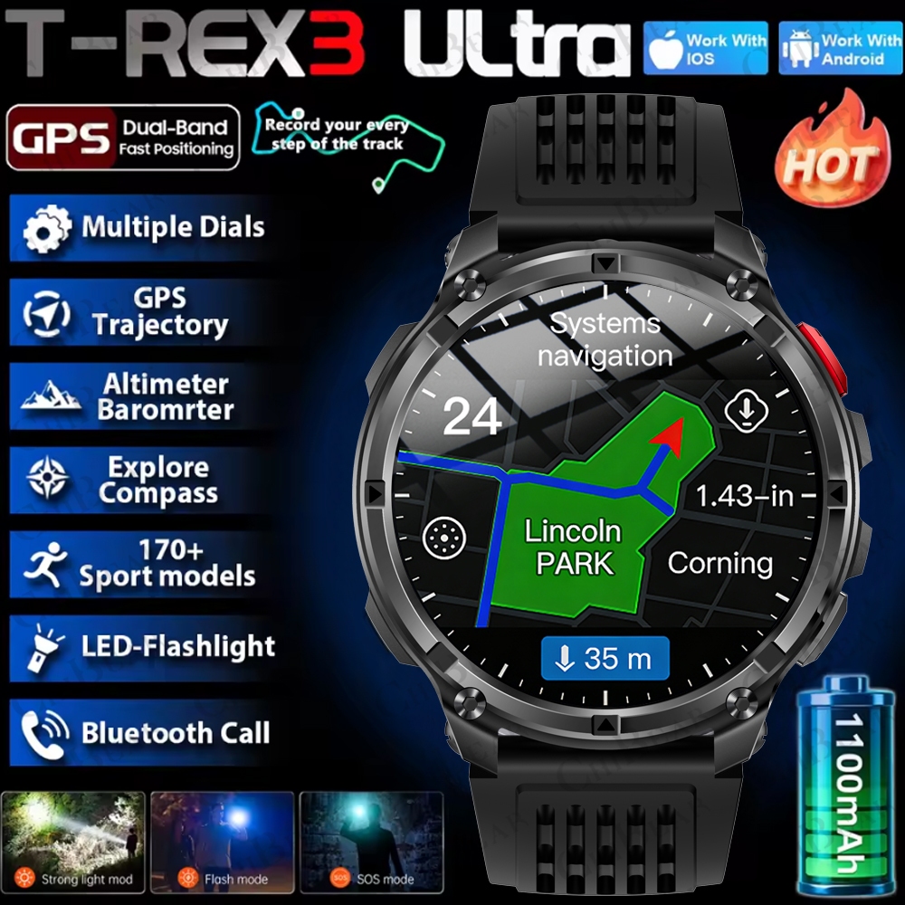 2026 New T-Rex3 Pro 1100mAh Ba - Gps Running Watch recensione e prezzo