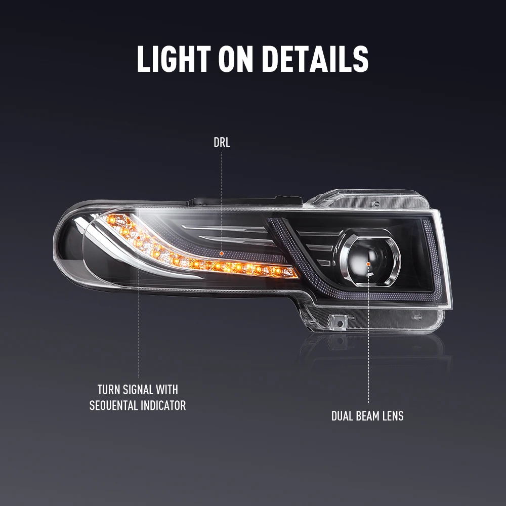 2PCs Car Styling Head Lamp for - Running Headlamp Led recensione e prezzo